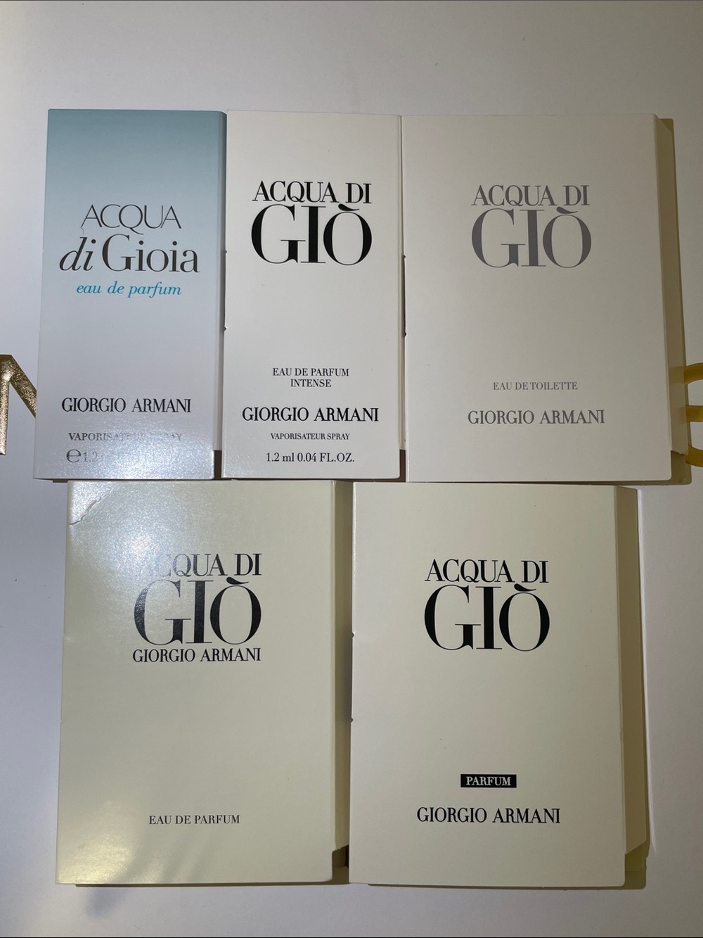 1.2mlx5 Giorgio Armani men’s samples